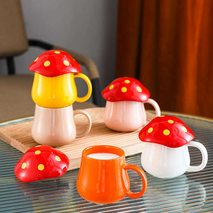 Creative Mushroom Ceramic Cup Student Lovers Cup - Très Elite
