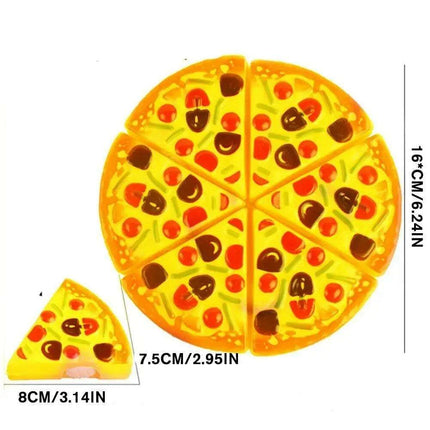 Creative Pizza Slice Cutting Play Set for Kids' Imaginative Learning and Fun