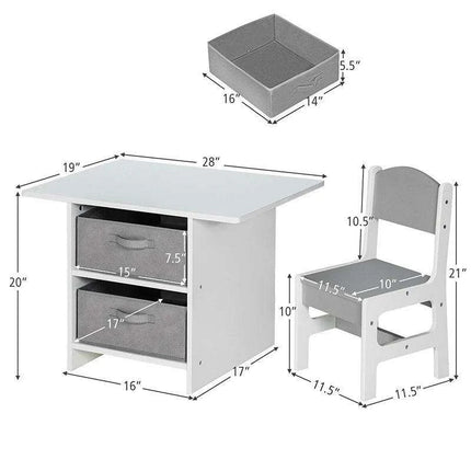 Creative Playtime Table and Chair Set for Kids - Interactive Furniture with Storage Solutions - Très Elite