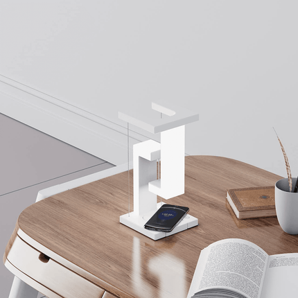 Creative Smartphone Wireless Charging Suspension Table Lamp Balance Lamp Floating For Home Bedroom - Très Elite