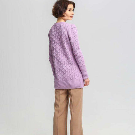 Crested Elegance Longline Cardigan by MKM - Très Elite