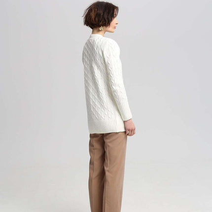 Crested Elegance Longline Cardigan by MKM - Très Elite