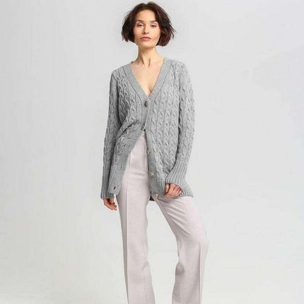 Crested Elegance Longline Cardigan by MKM