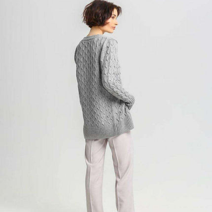 Crested Elegance Longline Cardigan by MKM - Très Elite
