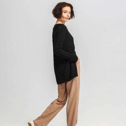 Crested Elegance Longline Cardigan by MKM - Très Elite