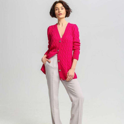 Crested Elegance Longline Cardigan by MKM