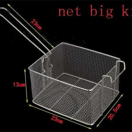 Crispy Fry Perfection: Premium Stainless Steel Square Fryer Mesh Strainer - Très Elite