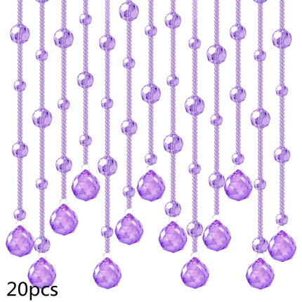 Glamorous Crystal Bead Room Divider - Luxurious Home Decor Hanging Screen