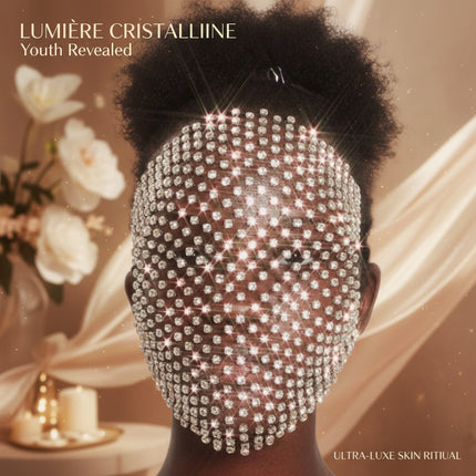 Crystal Elegance Rhinestone Mesh Costume Mask by Stonefans