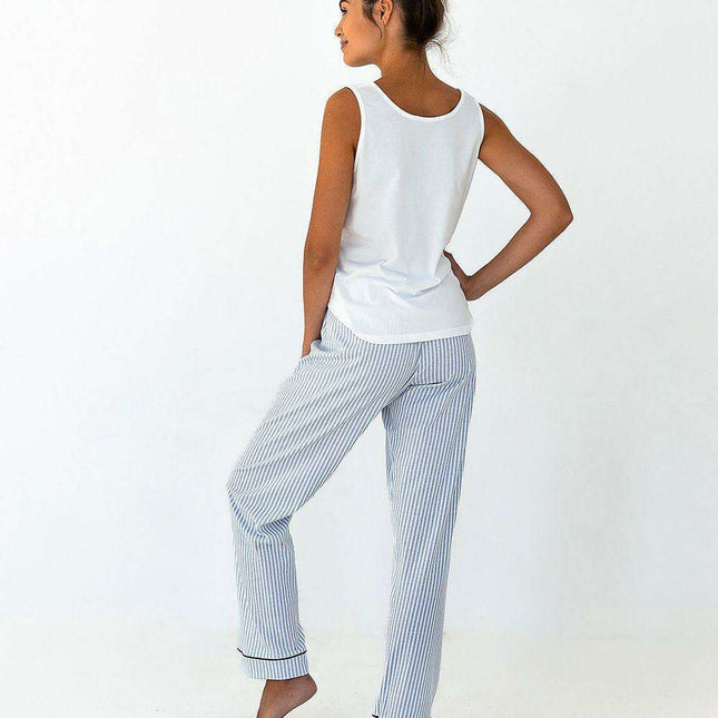 Curve-Embracing Cotton Sleepwear Set for Women