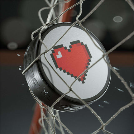 Custom Elegance Black Hockey Puck: Personalized Luxury on Ice - Très Elite