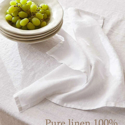 Custom Embroidered Linen Napkin Set - Luxurious Monogrammed Elegance for Any Event - Très Elite