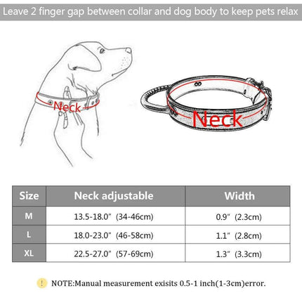Custom Engraved Premium Leather Dog Collar with Control Handle for Medium to Large Breeds - Très Elite