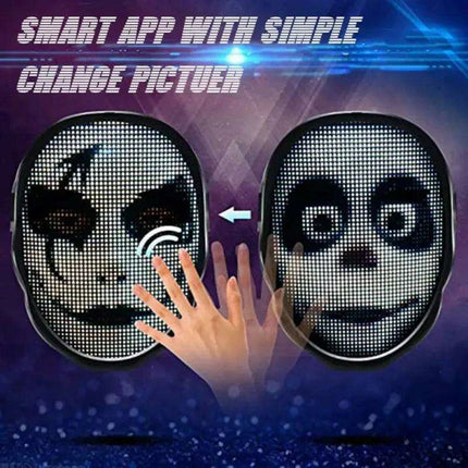 Customizable Bluetooth LED Masks for Unforgettable Parties and Halloween Fun - Très Elite
