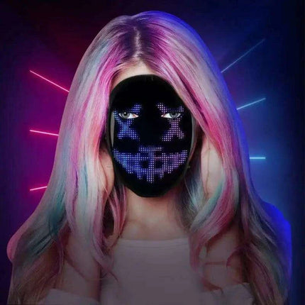 Customizable Bluetooth LED Masks for Unforgettable Parties and Halloween Fun - Très Elite