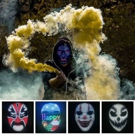 Customizable Bluetooth LED Masks for Unforgettable Parties and Halloween Fun - Très Elite