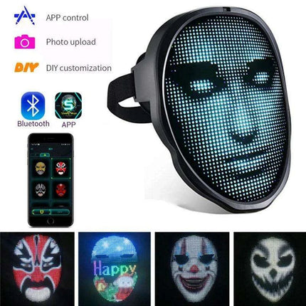 Customizable Bluetooth LED Masks for Unforgettable Parties and Halloween Fun - Très Elite