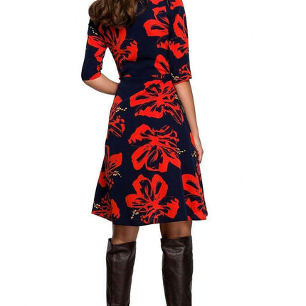 Customizable Bold Print Dress with Pockets - Très Elite