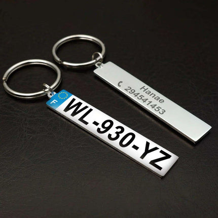Customizable Car Plate Keychain - Thoughtful Gift for Auto Lovers - Très Elite