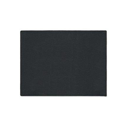 Customizable Elegant Black Border Non-Slip Polyester Area Rug..