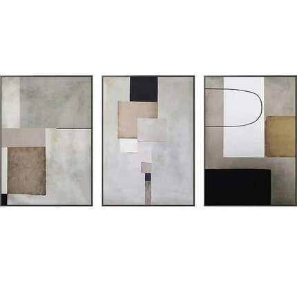 Customizable Geometric Canvas Art: Modern Abstract Design for Stylish Home Interiors - Très Elite