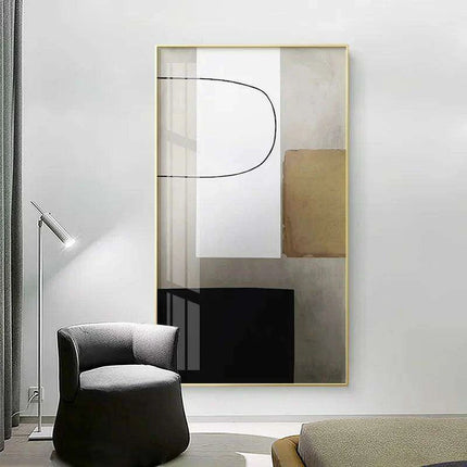 Customizable Geometric Canvas Art: Modern Abstract Design for Stylish Home Interiors - Très Elite