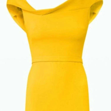Customizable High Waist Summer Evening Dress with Stylish Back Split and Elegant Collar - Très Elite