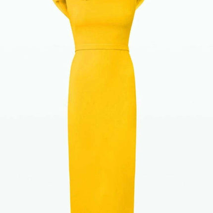 Customizable High Waist Summer Evening Dress with Stylish Back Split and Elegant Collar - Très Elite