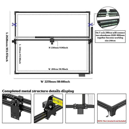 Customizable Large Format CNC Laser Engraver for Versatile Material Use - Très Elite