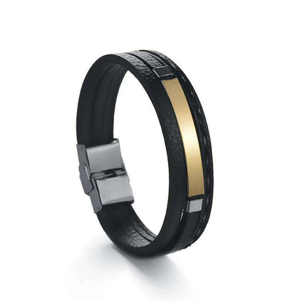 Customizable Leather Date Bracelets with Engraved Personalization - Très Elite
