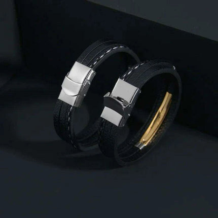 Customizable Leather Date Bracelets with Engraved Personalization - Très Elite