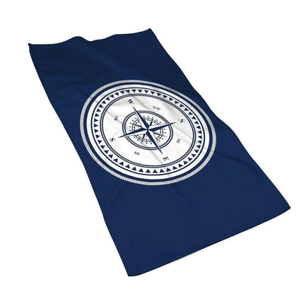 Customizable Luxurious Navy Blue Microfiber Towel - Your Perfect Travel Companion - Très Elite