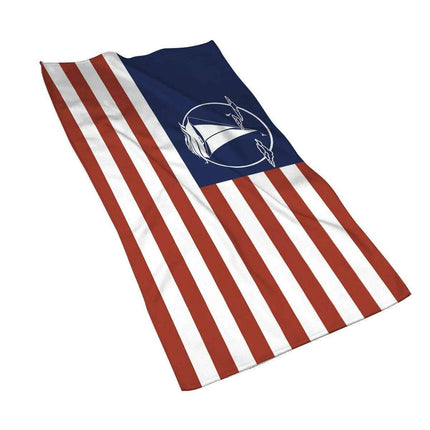 Customizable Luxurious Navy Blue Microfiber Towel - Your Perfect Travel Companion - Très Elite