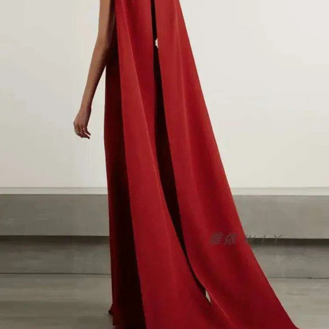 Customizable Luxury Diamond-Embellished Evening Gown for Women