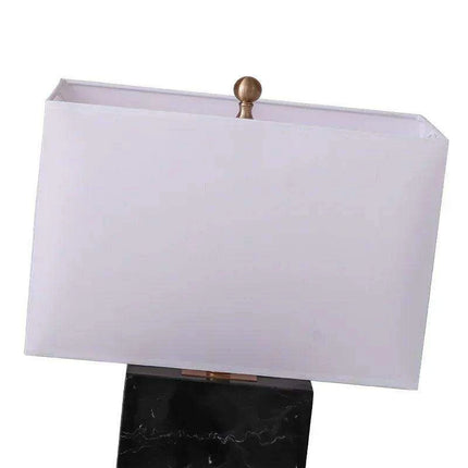 Customizable Marble Table Lamp: Chic Lighting Solution for Your Bedroom and Home Decor - Très Elite