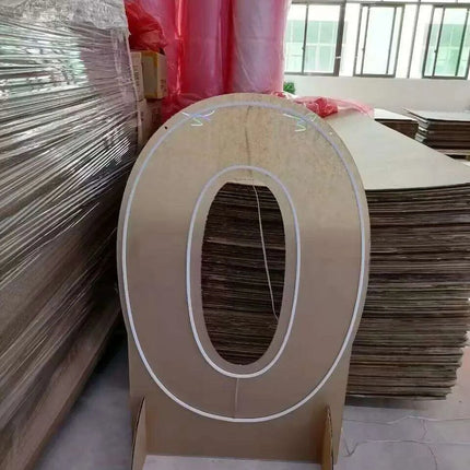 Customizable Neon LED Number Sign Set - Illuminated Decor for Events and Home- Très Elite- Très Elite