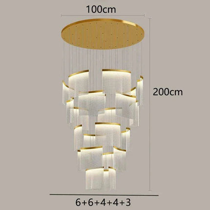 Customizable Nordic Remote-Controlled Chandelier with Adjustable Height- Très Elite- Très Elite