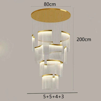 Customizable Nordic Remote-Controlled Chandelier with Adjustable Height- Très Elite- Très Elite