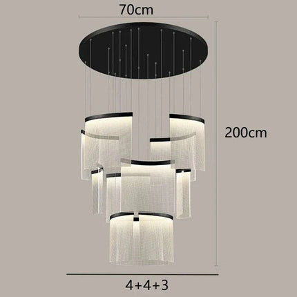 Customizable Nordic Remote-Controlled Chandelier with Adjustable Height- Très Elite- Très Elite