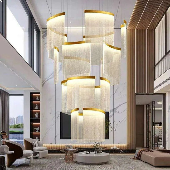 Customizable Nordic Remote-Controlled Chandelier with Adjustable Height