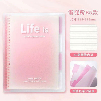 Customizable Ombre A5 & B5 Notebook Set for Stylish Office & School Essentials - Très Elite