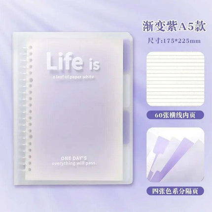 Customizable Ombre A5 & B5 Notebook Set for Stylish Office & School Essentials - Très Elite