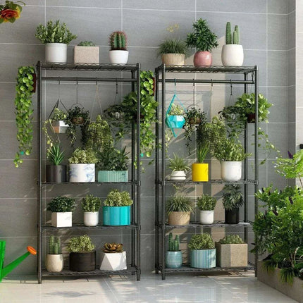 Customizable Plant Display Stand with Adjustable Hooks for Unique Plant Arrangements - Très Elite