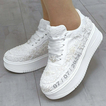 Customizable Sparkling Wedding Sneakers for Unforgettable Moments - Très Elite