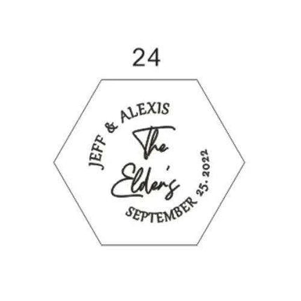Customizable Transparent Hexagon Acrylic Ring Box with Engraved Name and Date - Elegant Jewelry Display - Très Elite- Très Elite