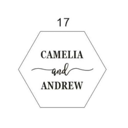 Customizable Transparent Hexagon Acrylic Ring Box with Engraved Name and Date - Elegant Jewelry Display- Très Elite- Très Elite