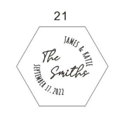 Customizable Transparent Hexagon Acrylic Ring Box with Engraved Name and Date - Elegant Jewelry Display- Très Elite- Très Elite