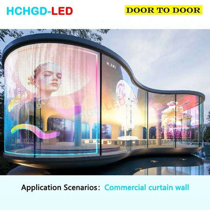 Customizable Transparent LED Film Display - Flexible Glass Screen with Direct Factory Pricing - Très Elite