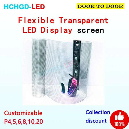 Customizable Transparent LED Film Display - Flexible Glass Screen with Direct Factory Pricing - Très Elite