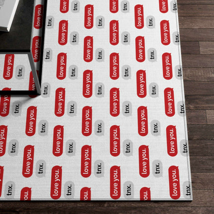 Customizable Valentine's Day Plush Area Rug - Experience Ultimate Comfort and Distinctive Charm - Très Elite